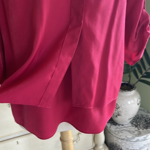 Chicos Pink tunic top size 1 - Picture 3 of 8